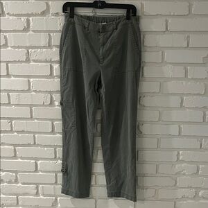 Soft Surroundings Olive-Green Utility Trousers